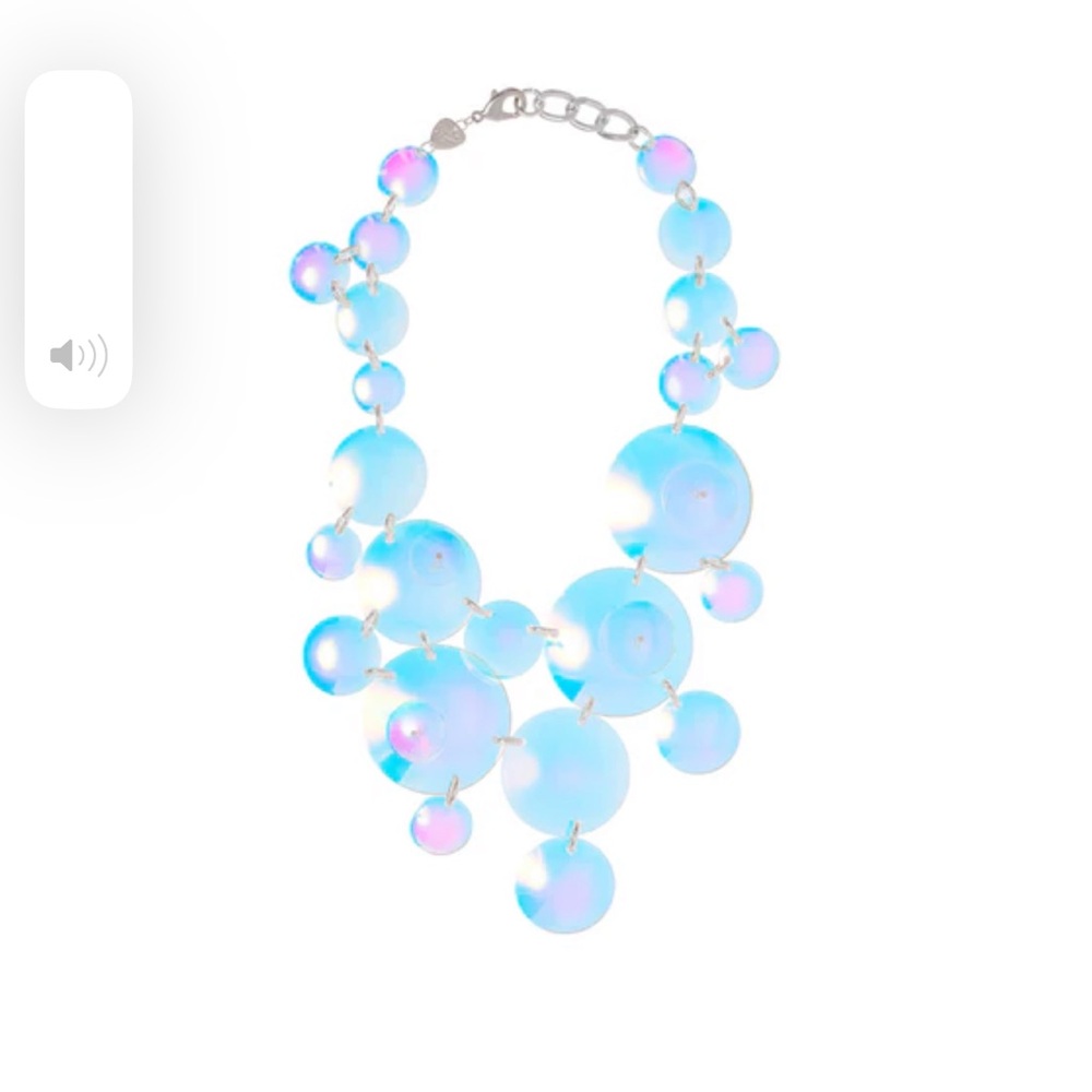 In Search of Iridescent Bubbles Super Statement Necklace!